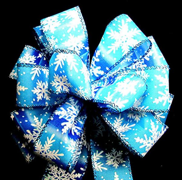wired snowflakes ribbon