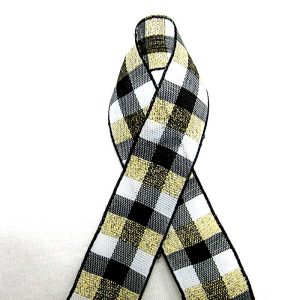black check ribbon