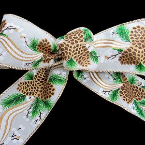 wired pinecone ribbon