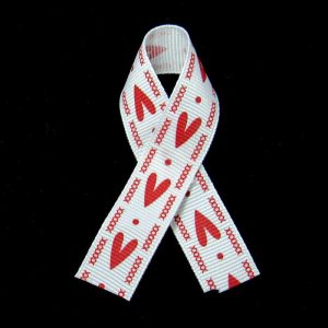 grosgrain heart ribbon