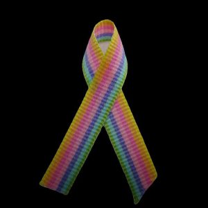 pastel rainbow ribbon