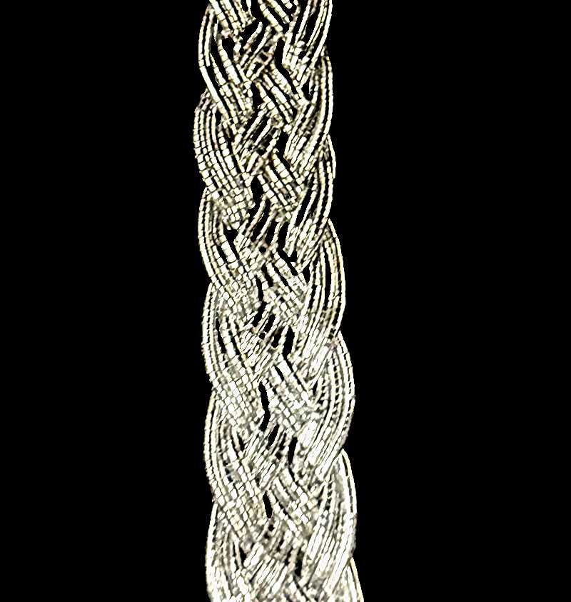 metallic braid