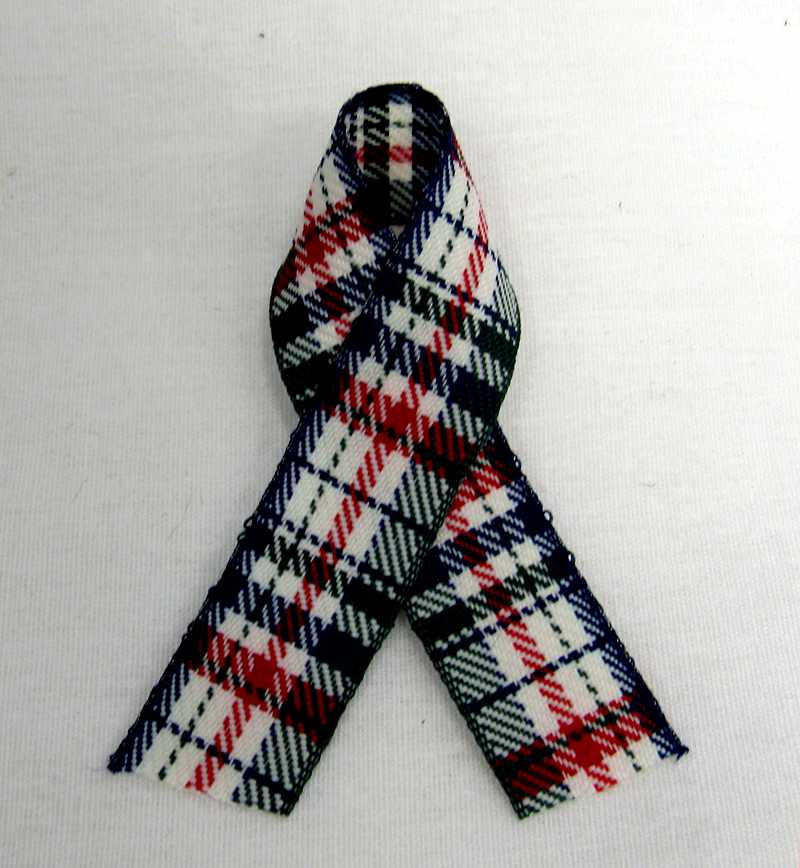 Christmas plaid ribbon