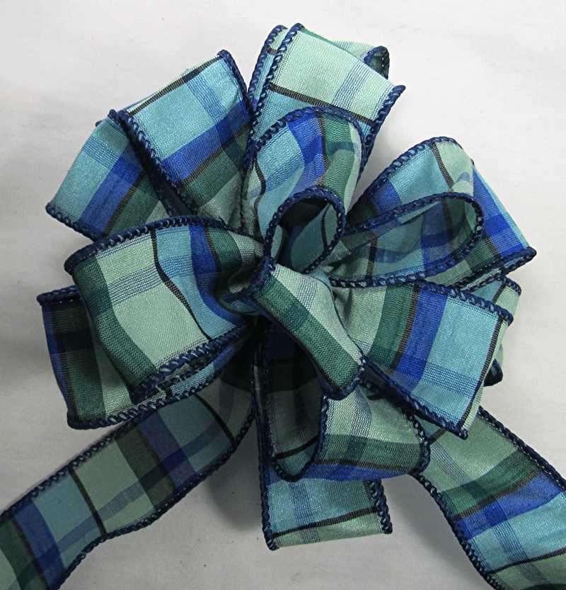plaid stripe ribbon
