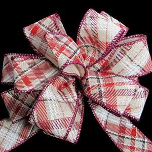 red plaid
