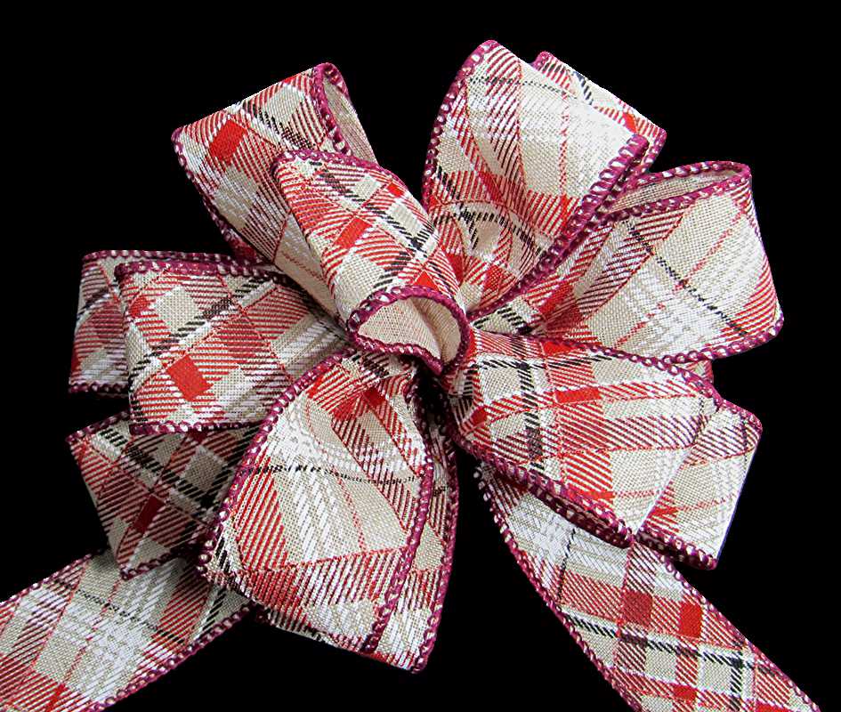 red plaid