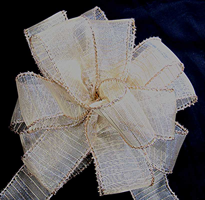 metallic ribbon